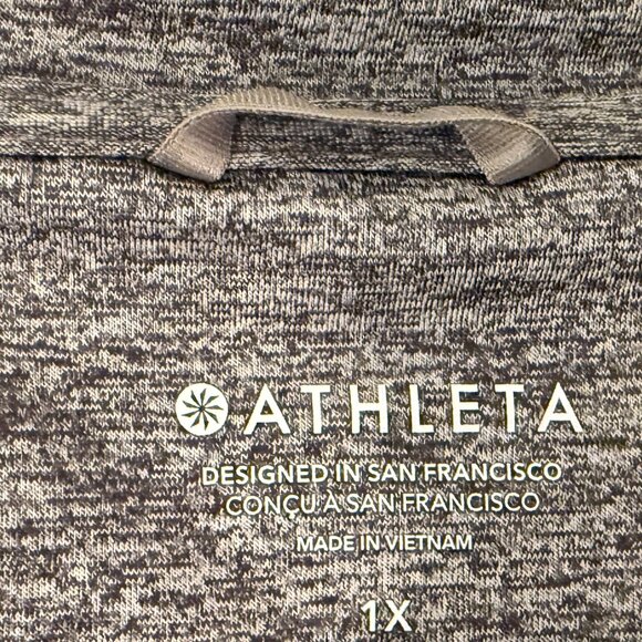 Athleta Pacifica Illume Lightweight UPF Jacket 1X Heather Gray - Picture 3 of 3